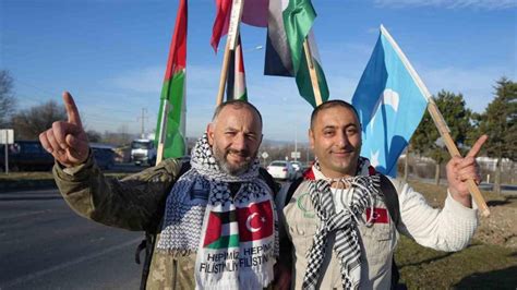 İstanbul’dan Ankara’ya Filistin’e özgürlük için yürüyorlar: 270 kilometre geride kaldıs